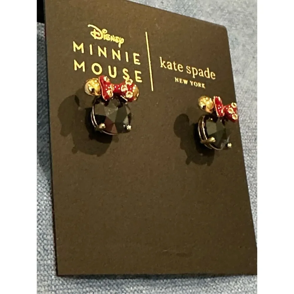 Disney x Kate Spade NEW earrings -  Minnie Mouse black
